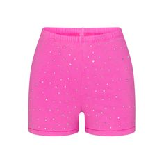 OUTDOOR RHINESTONE SHORT SHORT | TAFFY - OUTDOOR RHINESTONE SHORT SHORT | TAFFY Magenta Fashion, Camel Shorts, Outfit Pieces, Chanel Fashion Show, Inner Thoughts, Future Wardrobe, Pink Doll, Candy Girl, Clothes Shopping