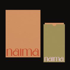 the logo for namma is shown next to an envelope with its name on it