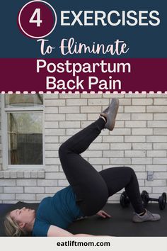 Once you had your baby, you thought the lower back pain would get better, but instead, it feels worse. Leaning over to change a diaper, doing the dishes, or trying to sleep on your stomach is leaving you with a throbbing backache. I implemented these exercises on a consistent basis and significantly improved the way my back felt during the day and my postpartum belly. If you’re suffering too, try these out and see the difference. Postpartum Back Exercises, Postpartum Back Pain, Postpartum Planning, Low Back Exercises, Postpartum Exercises, Beach Bod, Pregnancy Pain, Low Back Pain Relief