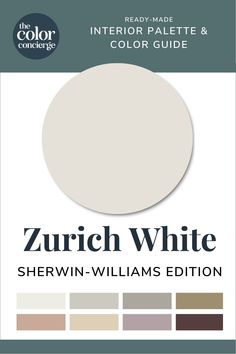 the color guide for interior and exterior paint, including white sheryln - williams