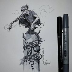 Cyberpunk Drawing, Micron Art, Style Graphique, Cartoon Fashion, Sketch Books, Drawing Studies, Graffiti Characters, Arte Cyberpunk, Sketch Style