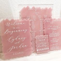 Wedding Sign Bundle Clear/Painted Acrylic - Wedding Decor Gifts Painted Wedding Signs, Glitter Table Numbers, Engraved Hangers, Bridal Party Totes, Hashtag Sign, Cricut Wedding, Palm Bay, Bar Menu, Paint Background