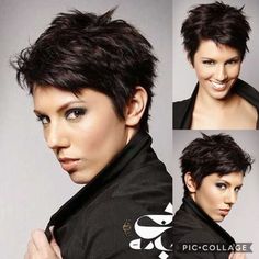 Funky Short Hair, Colored Hair Tips, Haircut Types, Haircut Short, Short Sassy Hair, Messy Short Hair, Super Short Hair, Edgy Short Hair, Short Choppy Hair