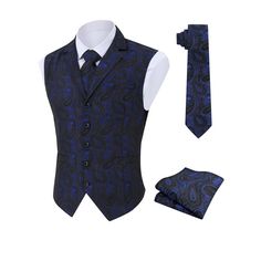 【Mens Suit Vests】 Business vest is designed with fashion paisley pattern, V-neck, 5-buttons closure and 1 real front pocket, 2 real side pockets. ElfinAura Suit Vest The back adjustable Waistcoat offers a more accurate fit, makes you stand out in the crowdand. 【High Quanlity】 This Men's dress vests with high quanlity soft fabric, lightweight and smooth. ElfinAura Suit Vest Excellent craftmanship, no fading, no distortion, anti-wrinkle, elastic resistant washing and durability are high quality, s Formal Patterned Paisley Suit And Tie Accessories, Floral Waistcoat Men, Paisley Tuxedo Jacket, Luxury Semi-formal Tuxedo Vest, Paisley Suit, Mens Dress Vests, Mens Striped Shorts, Elegant Semi-formal Ties With Paisley Print, Business Vest