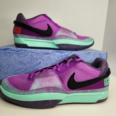 Nike Ja 1 Size 13 Men Fuchsia Dream/Black Sku: Fv5558-500 100% Authentic Brand New With Box Any Questions? Make Sure To Ask Price Firm Purple Low-top Basketball Shoes, Nike Purple Basketball Shoes With Boost Midsole, Purple Basketball Shoes With Abzorb Midsole, Purple Low-top Basketball Shoes With Rubber Sole, Purple Basketball Shoes With Air Max Cushioning, Purple High-top Basketball Shoes With Air Max Cushioning, Purple Low-top Basketball Shoes With Air Max Cushioning, Nike Custom Purple Sneakers With Cushioned Footbed, Purple Fade-resistant High-top Sneakers