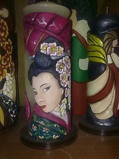 Japonesa (vela Tallada) Henna Candle, Henna Candles, Wine Bottle Decor, Pot Designs, Bike Lovers, Funny Slogans