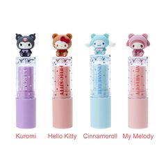 Specification: 3.8g Country/Region of origin: Japan Melts and adheres to dry lips. A highly moisturizing and glossy lip balm. Cinnamoroll Lip Balm, Sanrio Macaron Lip Balm, Sanrio Lip Gloss, Cinnamoroll Lipstick, Sanrio Lip Balm, Hello Kitty Lip Balm, Cute Lip Balm, Sanrio Makeup, Glossy Lip Balm