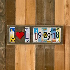 the license plates have been made to look like letters