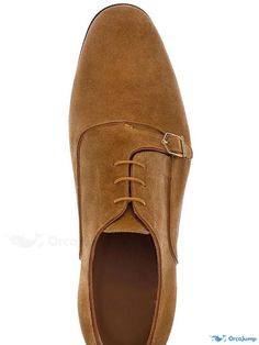 OrcaJump - Refined Brown Suede Leather Monk Strap Oxford Shoes - Ideal for Weddings and Proms Party Style, Monk Strap, Style Chic, Party Fashion, Brown Suede, Suede Leather, Oxford Shoes, Pu Leather, Leather Upper