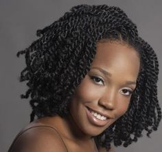 Short kinky twist Marley Braids Styles, Afro Puffy Twists, Faux Loc, Marley Hair, Twist Braid Hairstyles, Hair Braiding, Braided Hairstyles For Black Women, American Woman