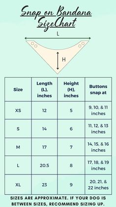 an info sheet showing how to measure the size and height of your dog's collar