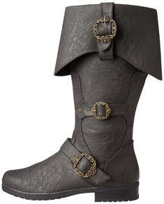 PRICES MAY VARY. High-Quality Costume Boots: These high-quality costume boots are awesome for Halloween outfits or DIY cosplay. Made from 100% Polyurethane, they're ideal for a DIY pirate costume during the holiday season Detailed Design With Buckles: Featuring three buckles, these costume boots come in black or brown. They're ideal for DIY cosplay, LARP events, and comic con. Stand out with these detailed pirate boots for men Fun And Easy To Wear: Ideal for pirate, pioneer, military, and sword Pirate Costume Diy, Black Halloween Costumes, Steampunk Boots, Adventure Shoes, Pirate Boots, Ellie Shoes, Cosplay Boots, Engineer Boots, Black Costume