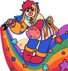 Clowncore Aesthetic, Kidcore Art, 28 Years Old, Art Colorful, Love Drawings, Funky Art, Art Inspiration Drawing