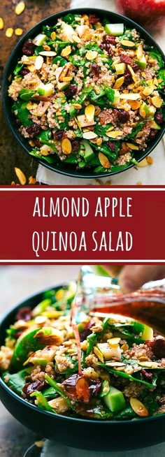 an image of almond apple quinoa salad