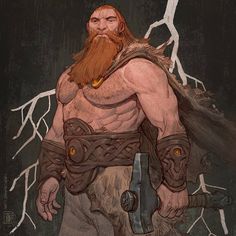 Tim Mcburnie, Odin Art, Lightning Thunder, Thor Art, Mythology Books, Norse Myth, Concept Art World, Viking Art, Dungeons And Dragons Characters