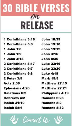 the bible verses on release poster