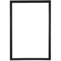 an empty black frame on a white background