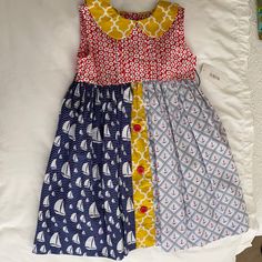 Sailboat Sundress Navy Cotton A-line Dress, Navy A-line Cotton Dress, Nautical Navy Cotton Dress, Navy Nautical Cotton Dress, Navy Cotton Nautical Dress, Cute Navy Sleeveless Dress, Cute Sleeveless Navy Dress, Nautical Cotton Summer Dress, Cotton Nautical Sleeveless Dress