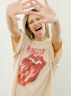 Your new favorite vintage style band tee. Show your unique style with this oversized show-stopper. The details: 100% Cotton Oversized Fit One Size Fits Most Officially Licensed via Bravado for The Rolling Stones Zip Code, Band Tees, Rolling Stones, The Details, Oversized Fits, Unique Style, Vintage Style, Rolls, Vintage Fashion