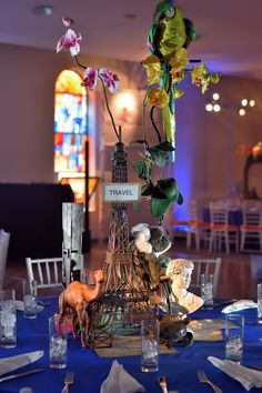 Theme Parties — Eggsotic Events | Contemporary Event Decor & Rentals Fall Solstice, Travel Centerpieces, Design Lighting, Custom Decor, New Brunswick, Travel Themes, Bar Mitzvah, Lounge Furniture