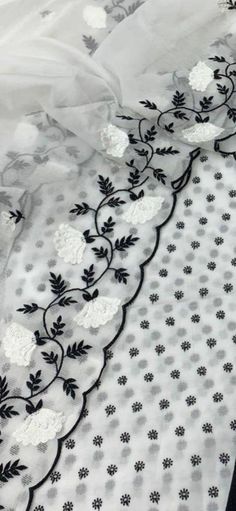 Item Overview ATHARVA Embroidered Cotton Kota Salwar Kameez/Black n White/Embroidery Dupatta & Shirt/Chikankari Bottom/Custom Stitch Unstitch/Gift/ Dno. KO430 Fabric: * Shirt: Cotton/ All Over Black Embroideryon White/ 2.5 Mts/ * Dupatta: Kota Doria 2.5 Mtrs/ Embroidery Border * Bottom 2.5 Mts/Cotton Salwar/Chikankari Salwar Excusive Hand Embroidered Party Wear Punjabi Suit. Customization: * Fabrics Customization: Designs Can be made in different Fabrics. *Color Customization: Designs Can be mad Embroidery Designs For Dupatta, Bollywood Style Cotton Dupatta With Lace Work, Chanderi Salwar Kameez With Lace Work And Long Sleeves, Floral Embroidered Semi-stitched Blouse Piece For Eid, Traditional Unstitched Suit With Lace Work, Semi-stitched Floral Embroidered Blouse Piece For Eid, Traditional Unstitched Suit With Lace Work And Long Sleeves, Traditional Black Blouse With Chikankari Embroidery, Unstitched Anarkali Embroidered Fabric With Lace Work