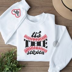 Baseball Tis the Season Sweatshirt - Baseball Game Day Shirt, Baseball Lover Sweatshirt, Baseball Fan Apparel (2443) Collegiate Baseball Jersey With Crew Neck For Sports Season, Collegiate Style Crew Neck Baseball Jersey For Sports Season, Collegiate Style Baseball Jersey With Crew Neck, Sports Fan Long Sleeve T-shirt For Baseball Season, Varsity Baseball Jersey With Crew Neck For Game Day, Long Sleeve T-shirt For Baseball Season Game Day, Team Name Long Sleeve T-shirt For Baseball Season, Baseball Jersey With Graphic Print For Game Day, Long Sleeve Sports Fan T-shirt For Baseball Season