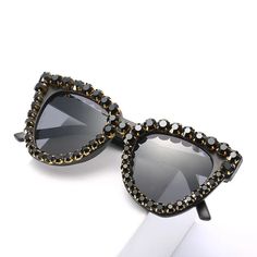 Elevate your ensemble with the Embellished Cat-Eye Sunglasses. The chic cat-eye shape is adorned with delicate embellishments, making a bold statement wherever you go. These sunglasses are perfect for adding a touch of luxury and elegance to any outfit. Chic Evening Cat Eye Sunglasses, Chic Cat Eye Sunglasses With Tinted Lenses For Evening, Chic Gold Cat Eye Sunglasses For Evening, Evening Cat Eye Sunglasses With Tinted Lenses, Chic Cat Eye Sunglasses For Summer Evenings, Party Cat Eye Sunglasses With Gradient Lenses, Chic Cat Eye Sunglasses With Tinted Lenses For Party, Chic Party Cat Eye Sunglasses With Tinted Lenses, Elegant Gold Cat Eye Sunglasses For Evening