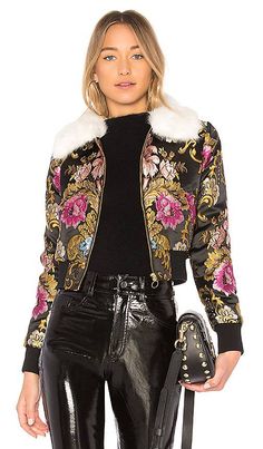 Italian Romance, Designer Jacket, Houndstooth Jacket, Satin Jacket, California Cool, Trim Jacket, Satin Jackets, Print Trends, Girls Show