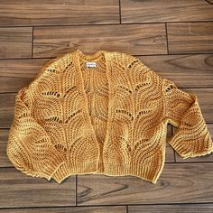 Nwot Silverflint Brand Women’s Cardigan In Golden Yellow. Size Xs Materials Keep In Mind Poshmark Commission Is 20% Fee For Each Item Sold. All Garments And Items Are Steamed Cleaned And Sanitized Prior To Shipping. Smoke Free Home. Cat Free Home. Yellow Knitted Cardigan For Spring, Spring Yellow Knitted Cardigan, Yellow Knitted Outerwear For Spring, Yellow Knit Outerwear For Spring, Casual Yellow Knit Cardigan, Winter Yellow Open Knit Sweater, Yellow Open Knit Sweater For Winter, Yellow Casual Sweater, Cozy Yellow Spring Cardigan