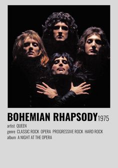 bohemian rhapsody poster with the band