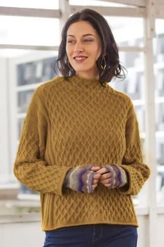 Women's Antique Gold 100% Alpaca Sweater - Antique Gold Trellis | NOVICA Gold Sweater, Fair Trade Clothing, Alpaca Sweater, Beautiful Sweater, Cotton Cardigan, Alpaca Wool, Funnel Neck, Ethical Fashion, Fashion Details