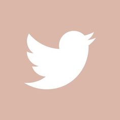 a white twitter logo on a pink background