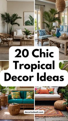 the top 20 chic tropical decor ideas