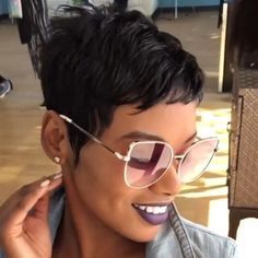 Fashion Black Pixie Cut Wigs Wave Short Black Pixie Human Hair Wigs for Women | eBay Wills Bowl Cut, Short Pixie Styling Products, Hair Assesories For Pixie Cut, Pixie Plus Size Round Faces, Bob Pixie Cut, Bob Pixie, Short Wave, Short Weave, Pixie Styles