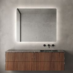 Indulge | Curva Rectangle 900 x 750 Touchless LED Mirror - Three Light Temperatures | Acqua Bathrooms Ensuite Vanity, Butler Sink Kitchen, Lit Mirror, Square Bath, Round Bath, Sinks Kitchen Stainless, Luci Led, Granite Kitchen Sinks, Wall Taps