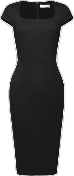 Black V-neck Bodycon Dress For Office, Elegant Lined Mini Dress For Work, Elegant Stretch Bodycon Dress For Office Wear, Elegant Black Slim Fit Bodycon Dress, Chic Stretch Bodycon Dress For Office, Fitted Sheath Mini Dress For Office, Classic Stretch Bodycon Dress For Night Out, Black Bodycon Office Dress, Slim Fit Knee-length Bodycon Office Dress