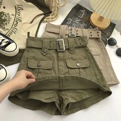 Skirt Streetwear, Short Pollera, Y2k Mini Skirt, Khaki Colour, Mode Hippie, Streetwear Jeans, Skirt Y2k, Denim Skirt Women