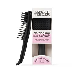 PRICES MAY VARY. All Hair Types: This travel-size Tangle Teezer brush has regular-flex teeth that gently detangle straight to curly strands Innovative Design: Featuring our patented two-tiered teeth technology. The long, flexible teeth detangle, remove knots and reduce breakage, while the short teeth smooth strands, for frizz-free hair Mini Hair Brush: Designed for on-the-go use, this travel hair brush is tough on knots but gentle on your scalp, and easily fits in a purse or gym bag Locks You Lo Tangle Teezer Brush, Short Teeth, Mini Hair Brush, Teeth Design, Travel Hair, Travel Hairstyles, Tangle Teezer, Frizz Free Hair, Detangling Brush