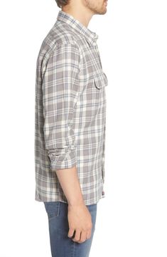 This casual, comfortable flannel shirt is cut from cotton twill and finished with a signature softening wash for instant old-favorite appeal. Spread collar Long sleeves with button cuffs 100% cotton Machine wash, tumble dry Imported Cotton Flannel Shirt With Button Closure For Casual Gatherings, Relaxed Fit Flannel Shirt For Casual Gatherings, Cotton Flannel Shirt For Casual Gatherings, Cotton Casual Flannel Shirt For Gatherings, Cotton Casual Flannel Shirt, Plaid Cotton Flannel Shirt For Work, Classic Cotton Flannel Shirt For Everyday, Everyday Cotton Flannel Collared Shirt, Everyday Cotton Collared Flannel Shirt