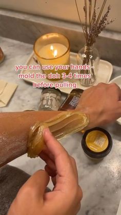 Arm Waxing, Super Smooth Legs, Wax Tutorial, Homemade Hair Removal, Sugar Wax Recipe, Sugar Wax Diy, Waxing Tips, Sugaring Hair Removal, Hair Removal Diy