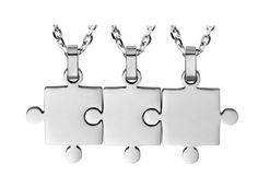 PRICES MAY VARY. Title: Godyce Puzzle Necklace Friendship - Women Men Stainless Steel Pendant Silver Tone Jewelry. Product Type: Departments > Men > Jewelry > Necklaces Puzzle Necklace, Necklace Friendship, Family Jewellery, Mens Jewelry Necklace, Necklace Chain Lengths