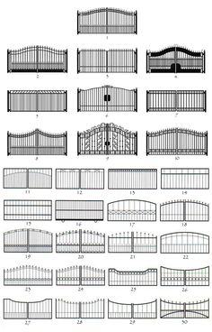 various types of fences and gates