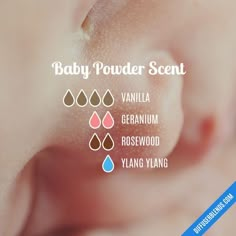 How To Smell Like Baby Powder, Smell Like Baby Powder, Baby Powder Perfume, Best Smelling Essential Oils, Essential Oil Spray Recipes, Essential Oil Perfume Blends, Baby Powder Scent, Perfume Blends