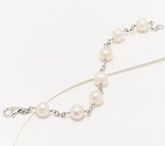 Add a touch of elegance to any outfit with this Forzatina chain bracelet. Lustrous cultured freshwater pearls radiate a soft, iridescent glow that catches the light from every angle. From Honora. White Pearl Bracelet With Adjustable Chain, Elegant Chain Bracelet With Lobster Clasp And Round Beads, Elegant White Chain Bracelet With Extender, Classic White Chain Bracelet With Pearl Drop, Elegant White Pearl Bracelet With Extender, Elegant Hypoallergenic Round Rosary Bracelet, Elegant White Pearl Bracelet With Adjustable Chain, Elegant Hypoallergenic Rosary Bracelet With Round Beads, Elegant Pearl Bracelet With Lobster Clasp For Wedding