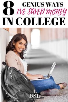 a woman sitting on the ground with her laptop computer in front of her back pack