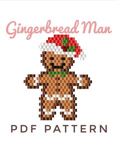 the gingerbread man cross stitch pattern