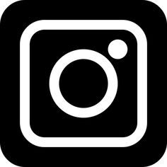 a black and white instagram icon with an image of a camera in the center