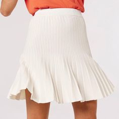 What We Love About This Skirt: Pleated Fabric Knitted Texture Comfy Fit Material: 81% Viscose And 19% Polyamide Fit: Length- Approx. 18 In Our Take On The Skirt: This Skirt Is Fun And Versatile, Making It A Great Addition To Your Closet. Other Things To Consider: Do Not Bleach Do Not Tumble Dry Do Not Dry Clean Cold Wash On Synthetic Cycle Elastic Waist Knitted Texture, Neckwear Women, Knitted Skirt, Column Skirt, Striped Midi Skirt, Fit And Flare Skirt, Tweed Mini Skirt, Womens Maxi Skirts, Denim Skirt Women