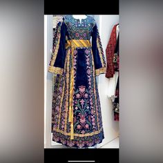 On The First Photo, The Yellow Belt Doesn’t Come With The Dress, The Second Photo Is A Different Belt And Will Come With The Dress. The Price Is The Amount Of Each Dresses. This Material Is Velvet. Yellow Belt, First Photo, Traditional Outfits, The Dress, Colorful Dresses, The First, Two By Two, Womens Sizes, Long Sleeve Dress