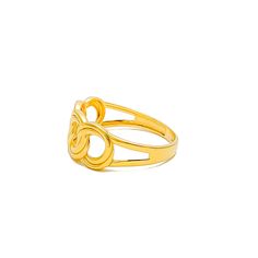 This 22k gold ring, weighing 3.1 grams, features an everlasting loop design that exudes flawless elegance. The yellow gold finish enhances its timeless and sophisticated appearance, making it perfect for any occasion. With a ring size of 8.5 and sizing available, it ensures a comfortable and precise fit. Ideal for those who appreciate classic and stylish jewelry, this ring complements both casual and formal outfits effortlessly. Its continuous loop design and radiant gold make it a standout piece in any collection, adding a touch of enduring beauty and refinement to your style. Product Details Gold Purity(karat): 22k Gold Weight(grams): 3.1 Item Finish: Yellow Gold Ring Size: 8.5 Ring Sizing Available: Yes 22k Gold Ring, Indian Rings, Bridal Jewelry Necklace, Precious Stones Rings, Diamond Pendant Sets, Modern Bracelets, Loop Design, Fancy Necklace, Fancy Rings